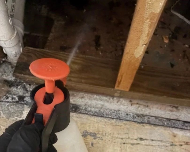 ServiceMaster antimicrobial treatment in bathroom to protect home from mold growth