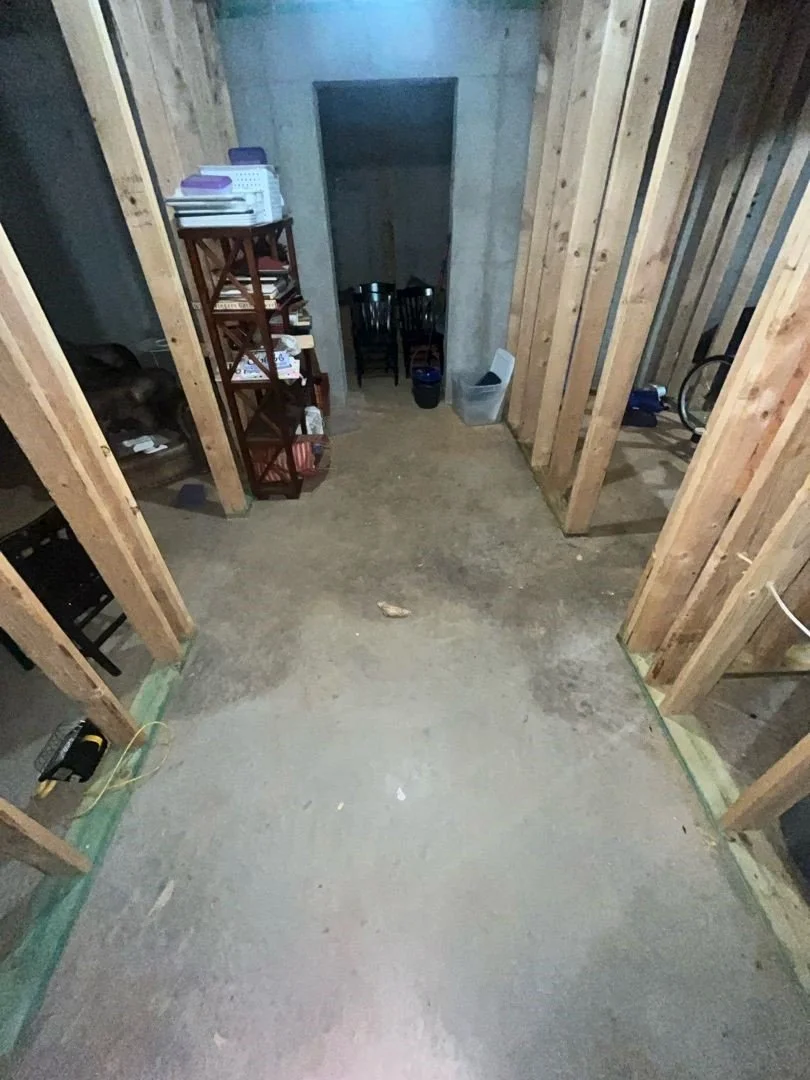 ServiceMaster cleaned up and dried out basement