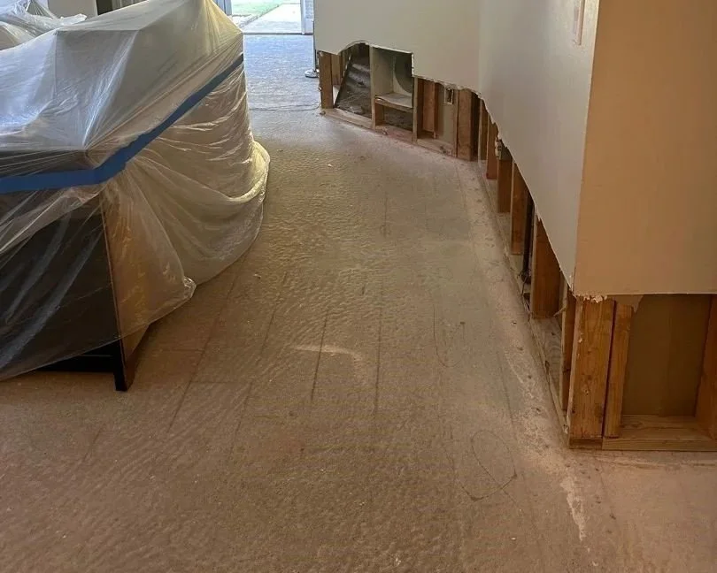 Living Room after ServiceMaster water damage mitigation completed