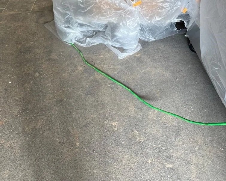 Back room before ServiceMaster cleaning