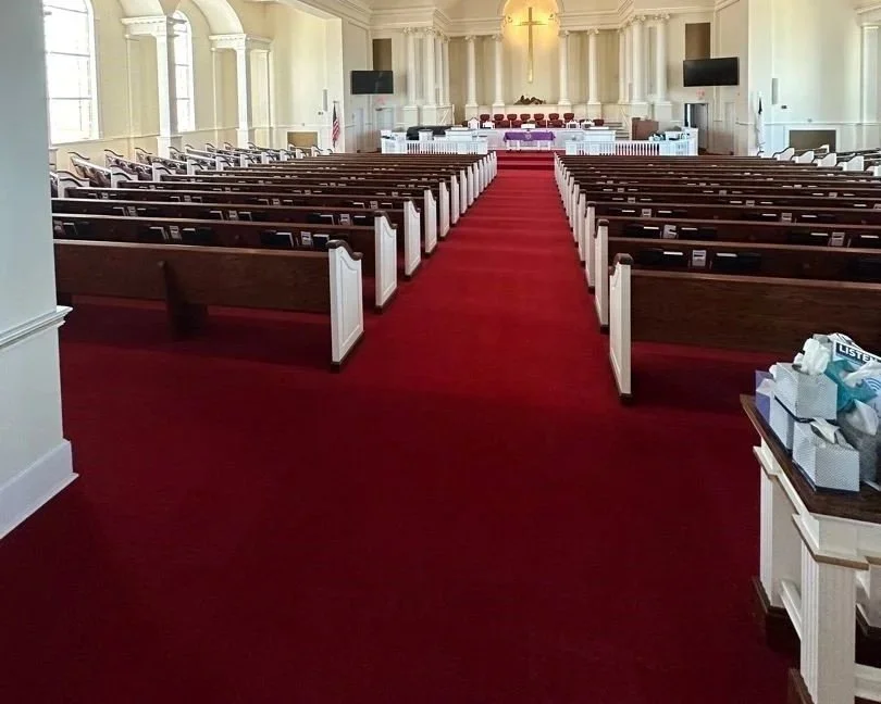 Sanctuary carpet after ServiceMaster annual deep cleaning