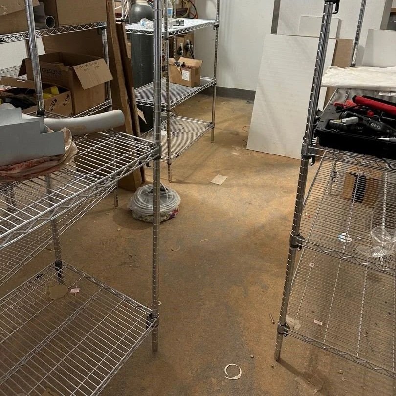 Storage room before ServiceMaster cleaning