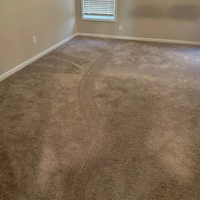 Bedroom carpet before ServiceMaster carpet cleaning
