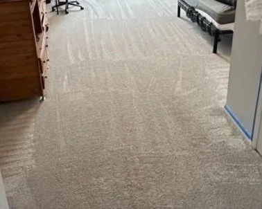 Bedroom after ServiceMaster carpet cleaning