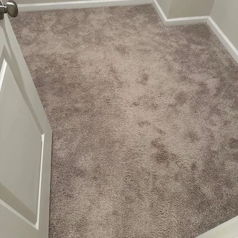 Bedroom closet before ServiceMaster carpet cleaning