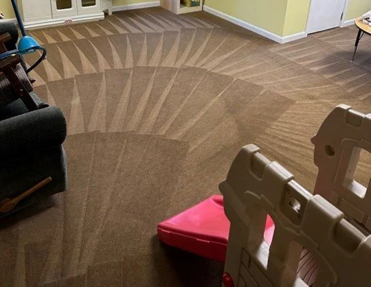 ServiceMaster cleaning of classroom carpet