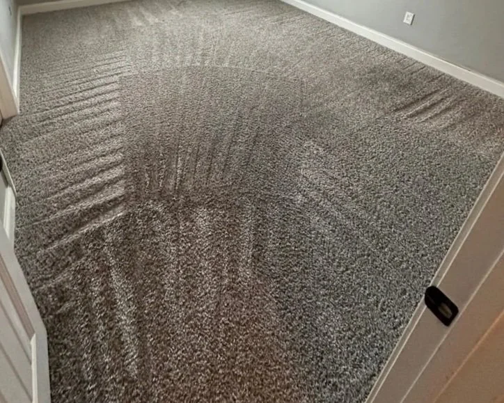 Bedroom carpet after ServiceMaster move out carpet cleaning