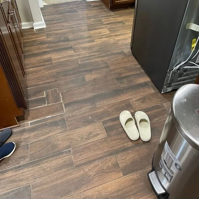 ServiceMaster dried the kitchen and saved the flooring