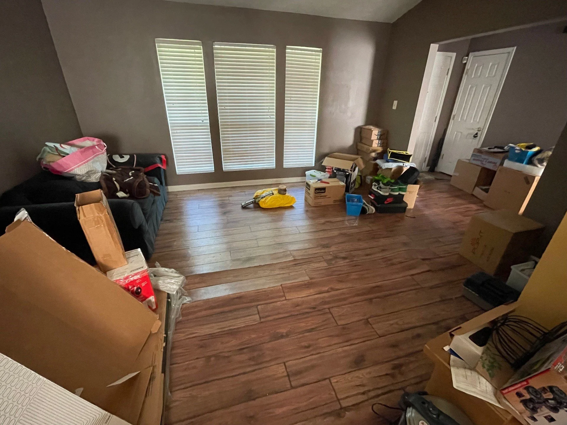 Water damaged flooring in Living Room