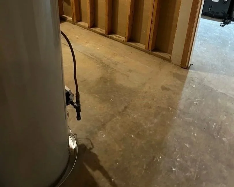 Utility room after ServiceMaster water damage mitigation completed