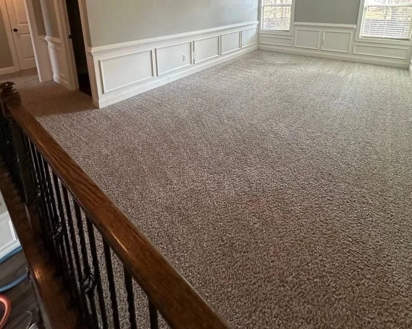 2nd floor common area after ServiceMaster move out carpet cleaning