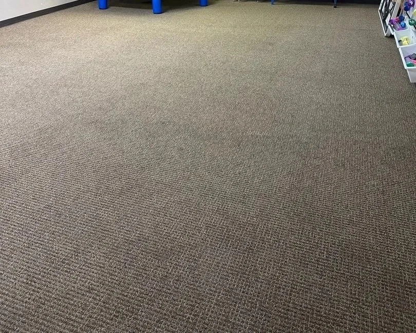 Stain removed after ServiceMaster carpet cleaning performed