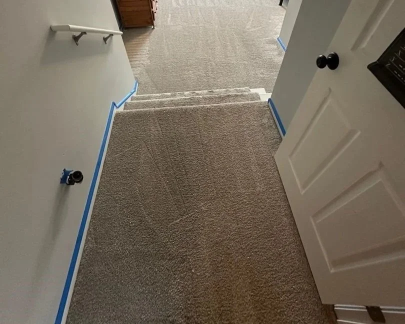 Bedroom after ServiceMaster deep cleaning of carpet