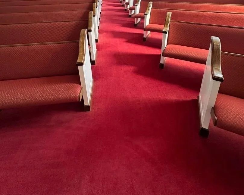 Sanctuary carpet front view after ServiceMaster annual deep cleaning