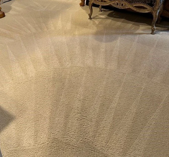 Master bedroom carpet after cleaning