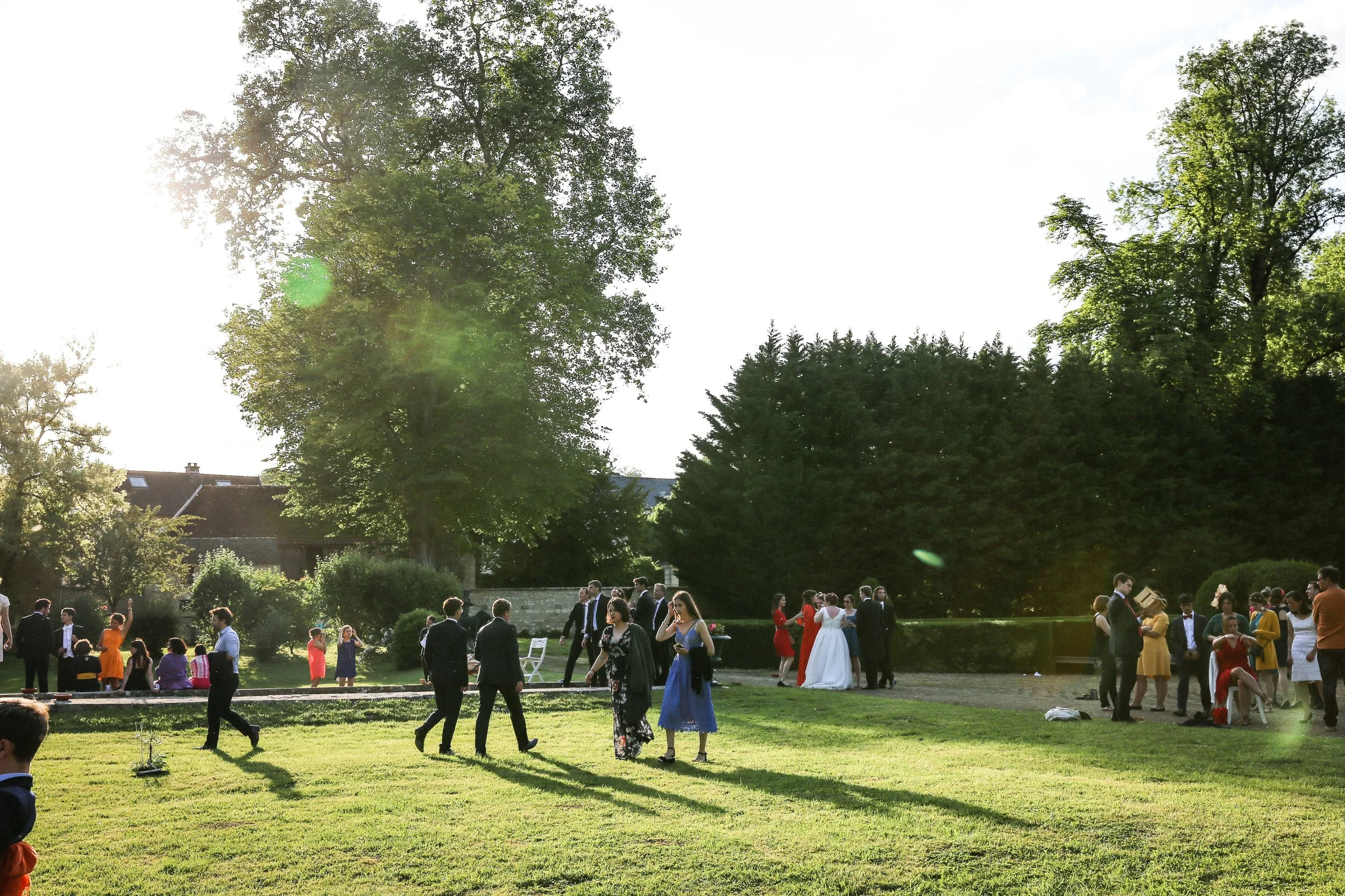 Réception jardins à la française Château de Taisne