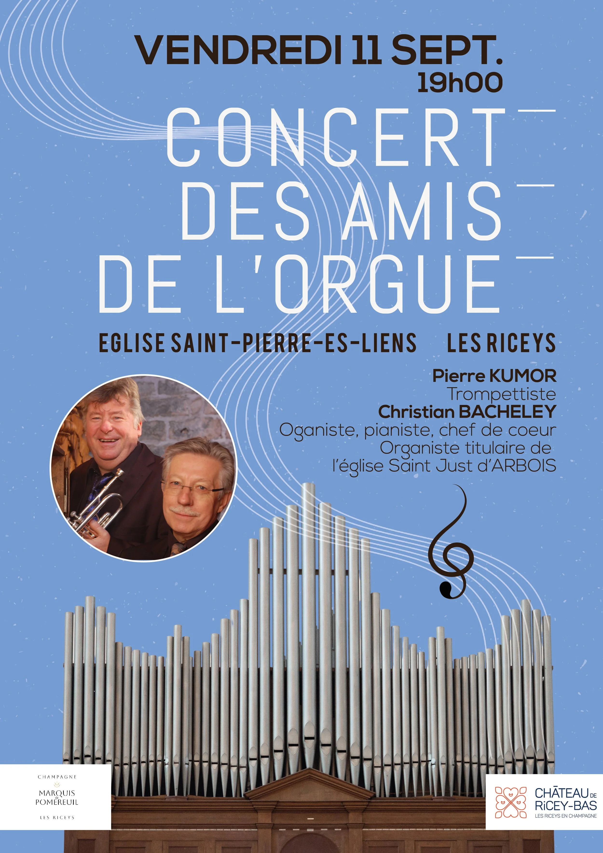 Concert des amis de l'Orgue - Eglise Les Riceys