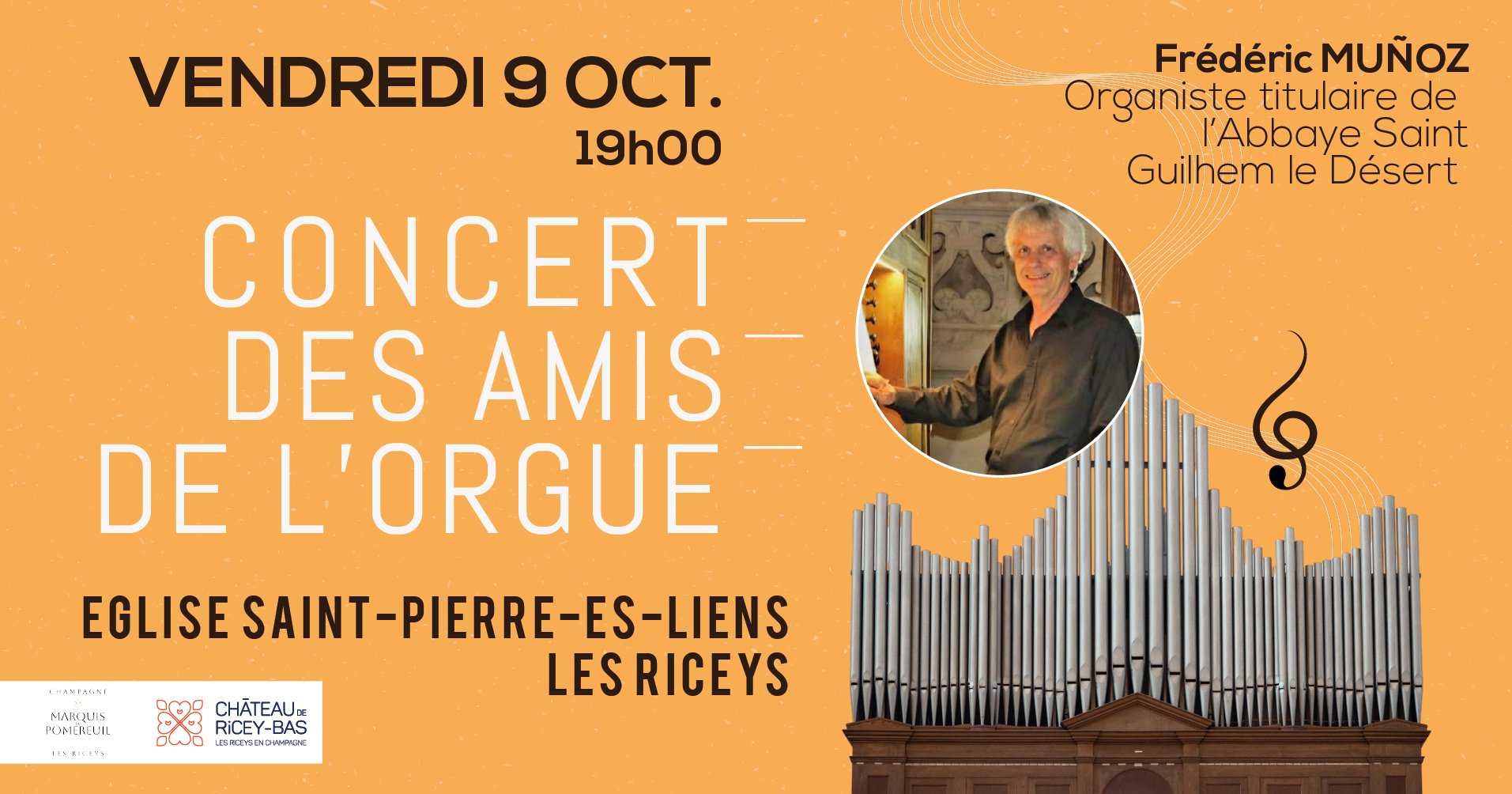 Concert Amis de l'Orgue par par Frédéric Muñoz,