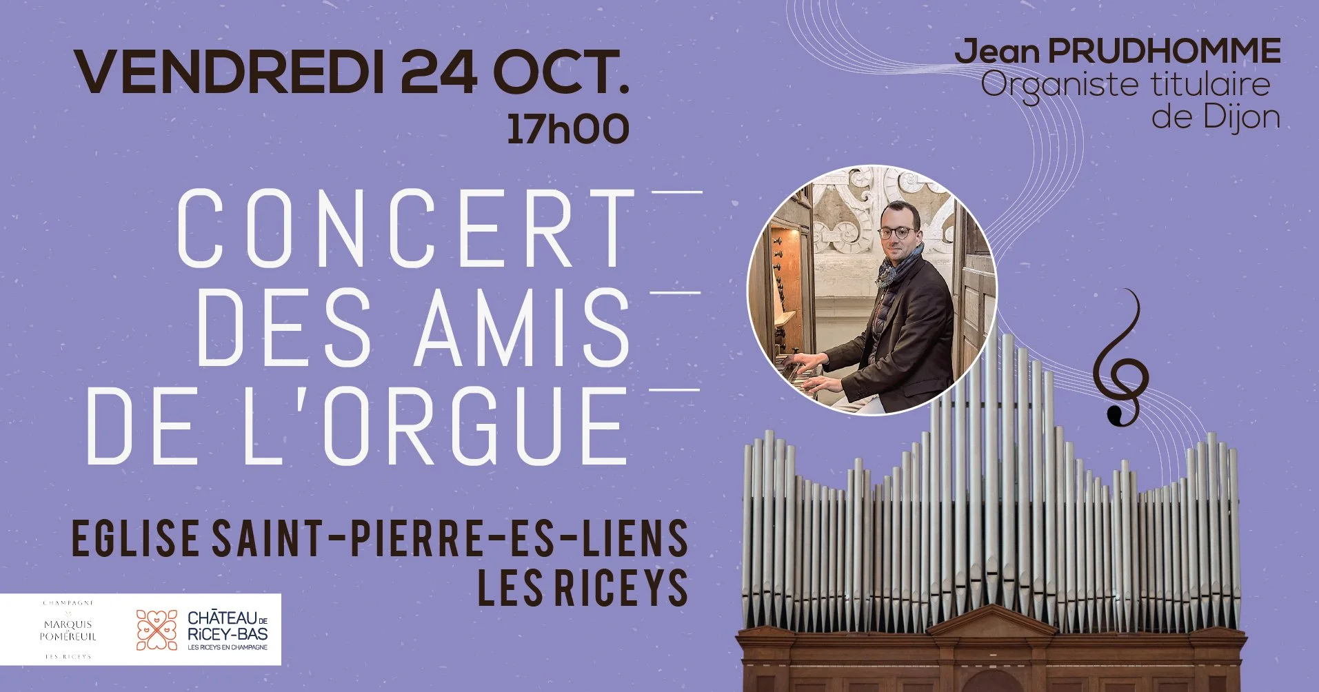 Concert Amis de l'Orgue par JEAN PRUDHOM