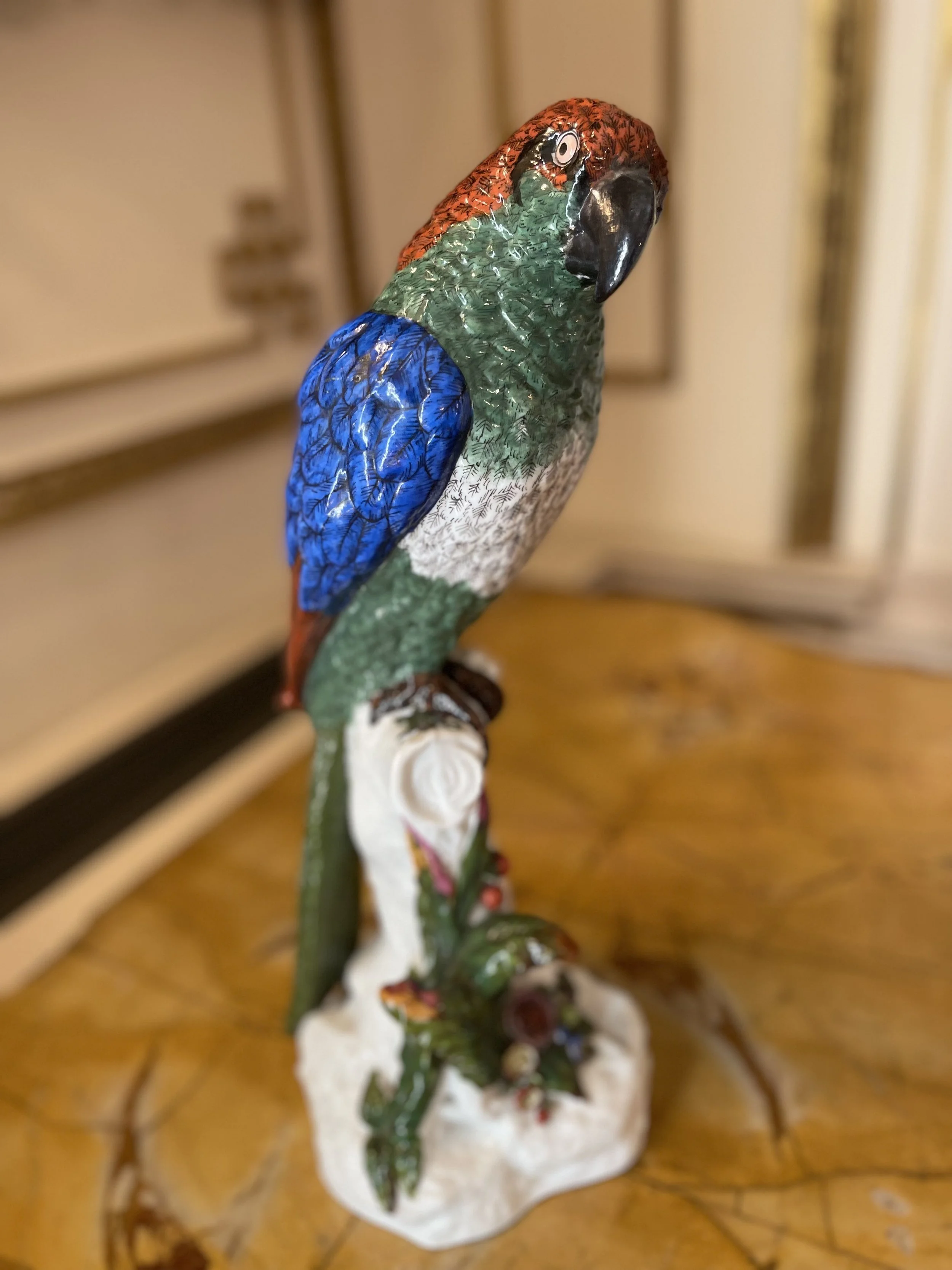  Meissen porcelain parrot