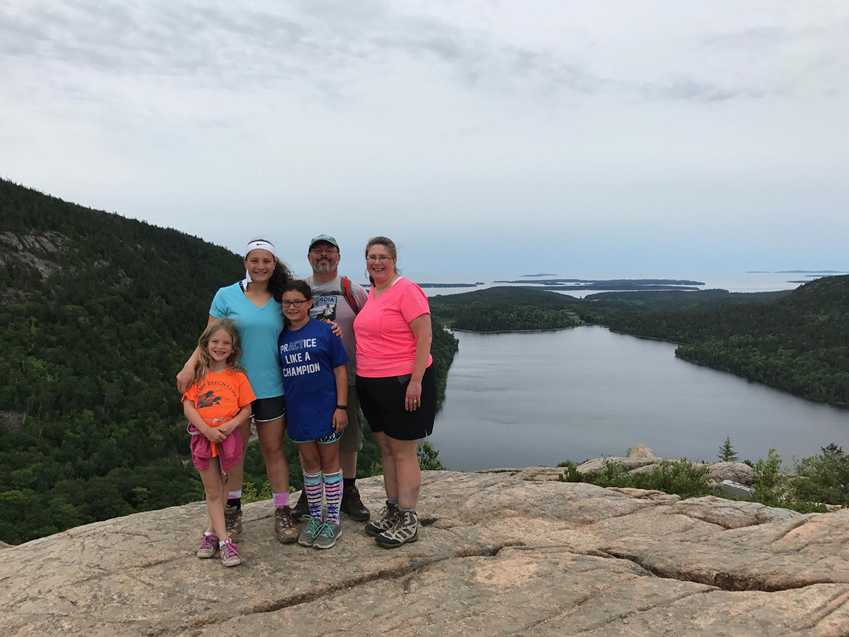 Family at Acadia National Park