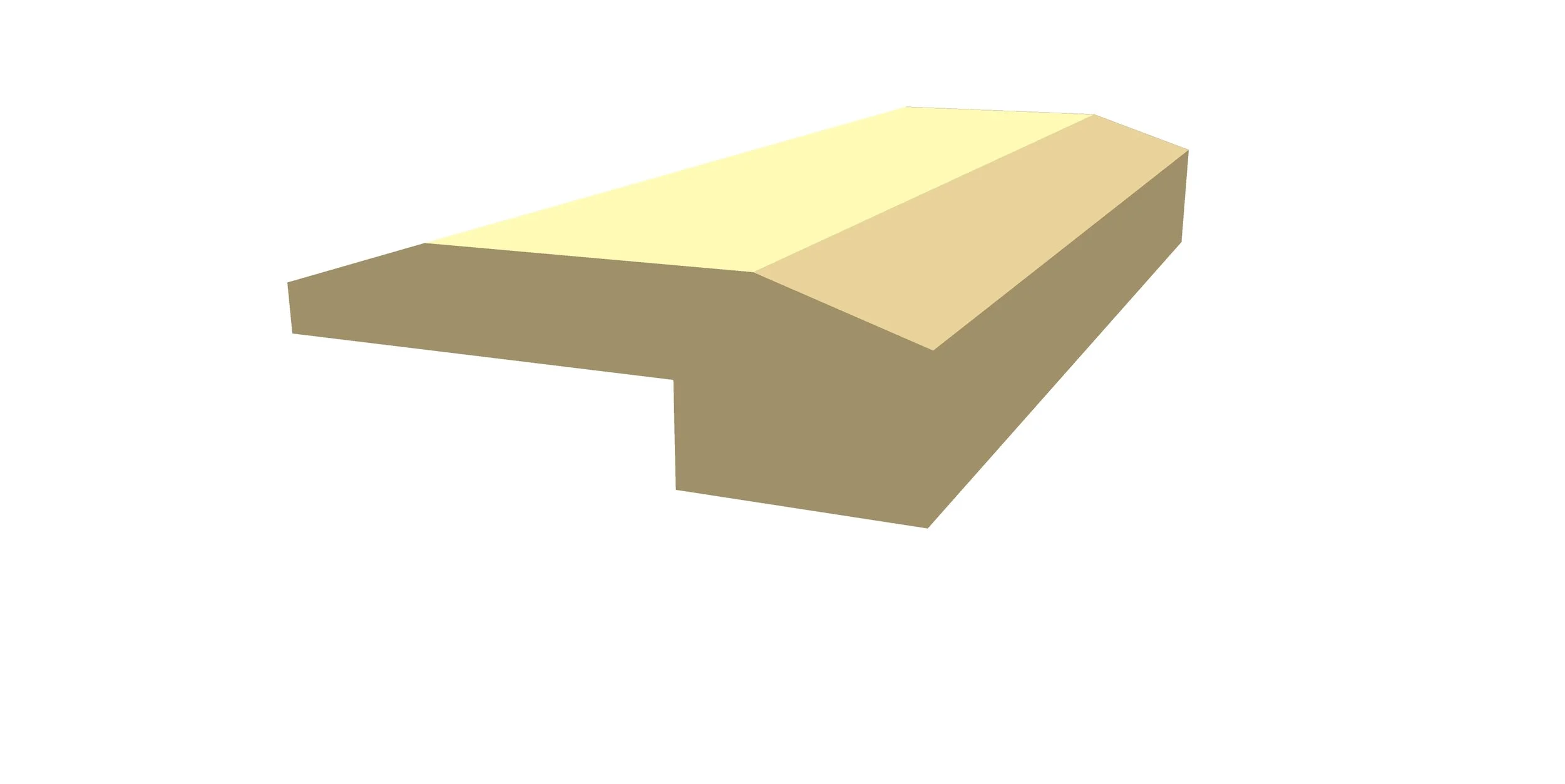 5/8" x 2" Baby Threshold GM8450