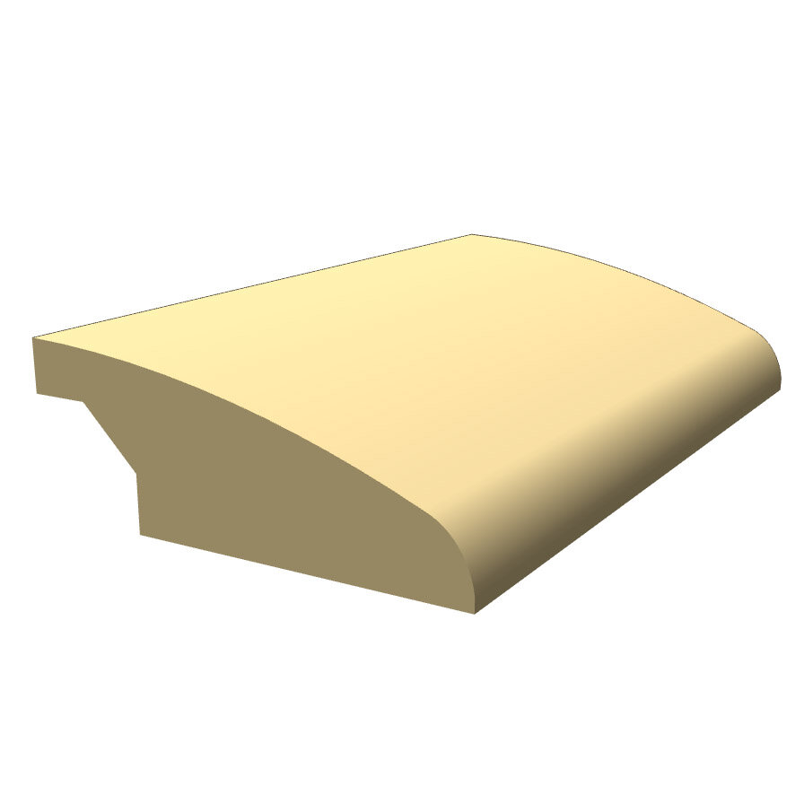 3/4" x 2-1/4" Clamshell Overlap GM8460