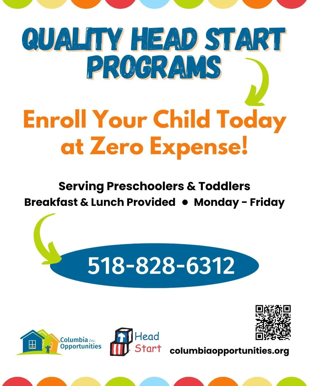 Learn more about our free preschool programs! 🧸 Head Start programs support preschoolers' growth with services that support early learning and development, health, and family well-being. Head Start staff actively engage parents and recognize the imp