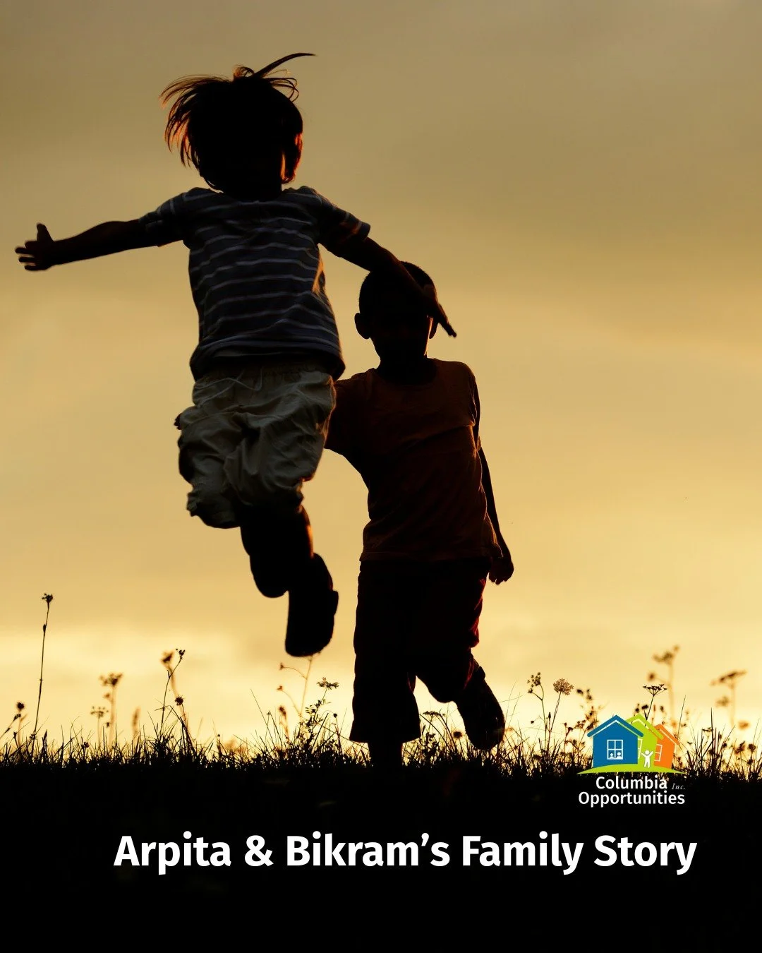 An important part of what we do is support families. Here's one story:

When Arpita and Bikram were living with extended family, they were doing everything they could for their two young children. Bikram worked long hours at a local restaurant. Arpit