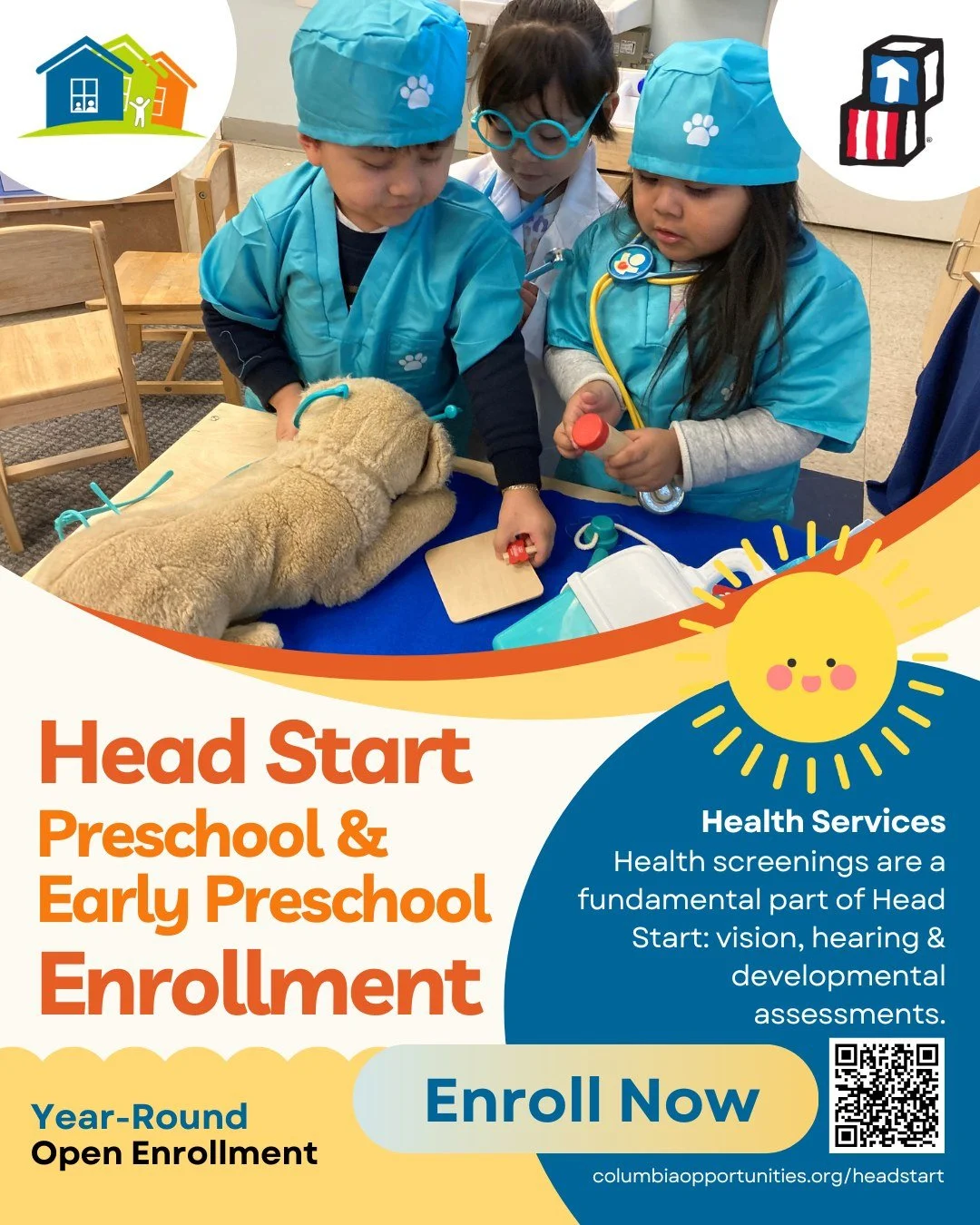 Are your littles ready for friends, fun and learning? ☀️ Apply today for the 2026/2027 Head Start school year! 🔗 in bio.

Early Head Start: Toddlers eligible 18 months to 36 months
Head Start Preschool: eligible three and four-year olds 

#headstart