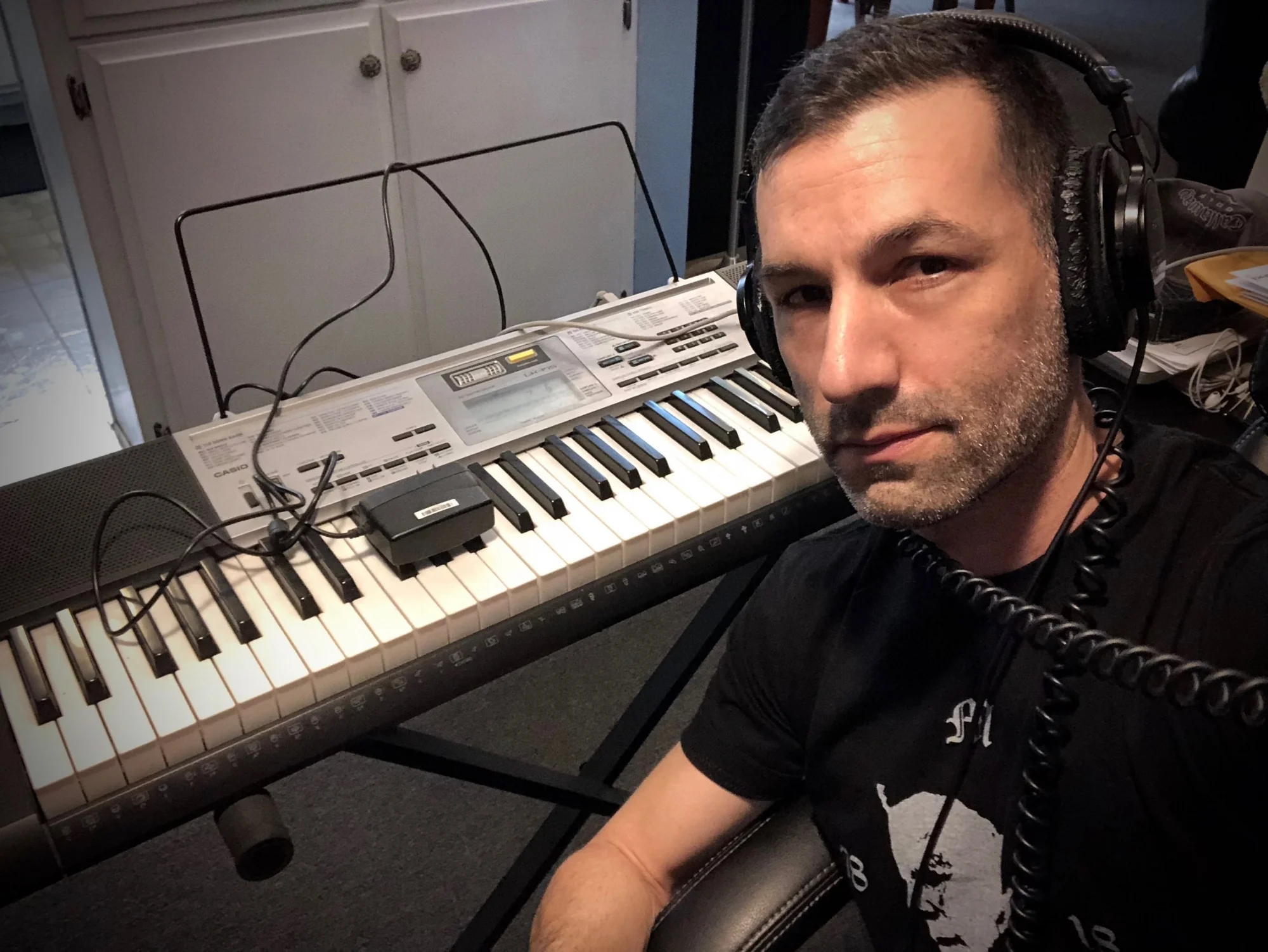 I use music a lot with my writing, when I’m writing. I’m usually listening to something when I’m working on a screenplay. I find it inspiring and meditative in a way that opens up my creative mind. I tend to lean toward listening to movie scores. Clint Mansell. Cliff Martinez. Hans Zimmer. Thomas Newman. But I also love EDM. My mom is a big electronic and dance music fan. I grew up listening to Paul Van Dyk, BT, and Paul Oakenfold for example. A lot of my musical tastes come from listening to music as a kid with my mom. I’m an amateur musically. Making music for me is really about tapping into creative energy. I find it meditative and motivating.