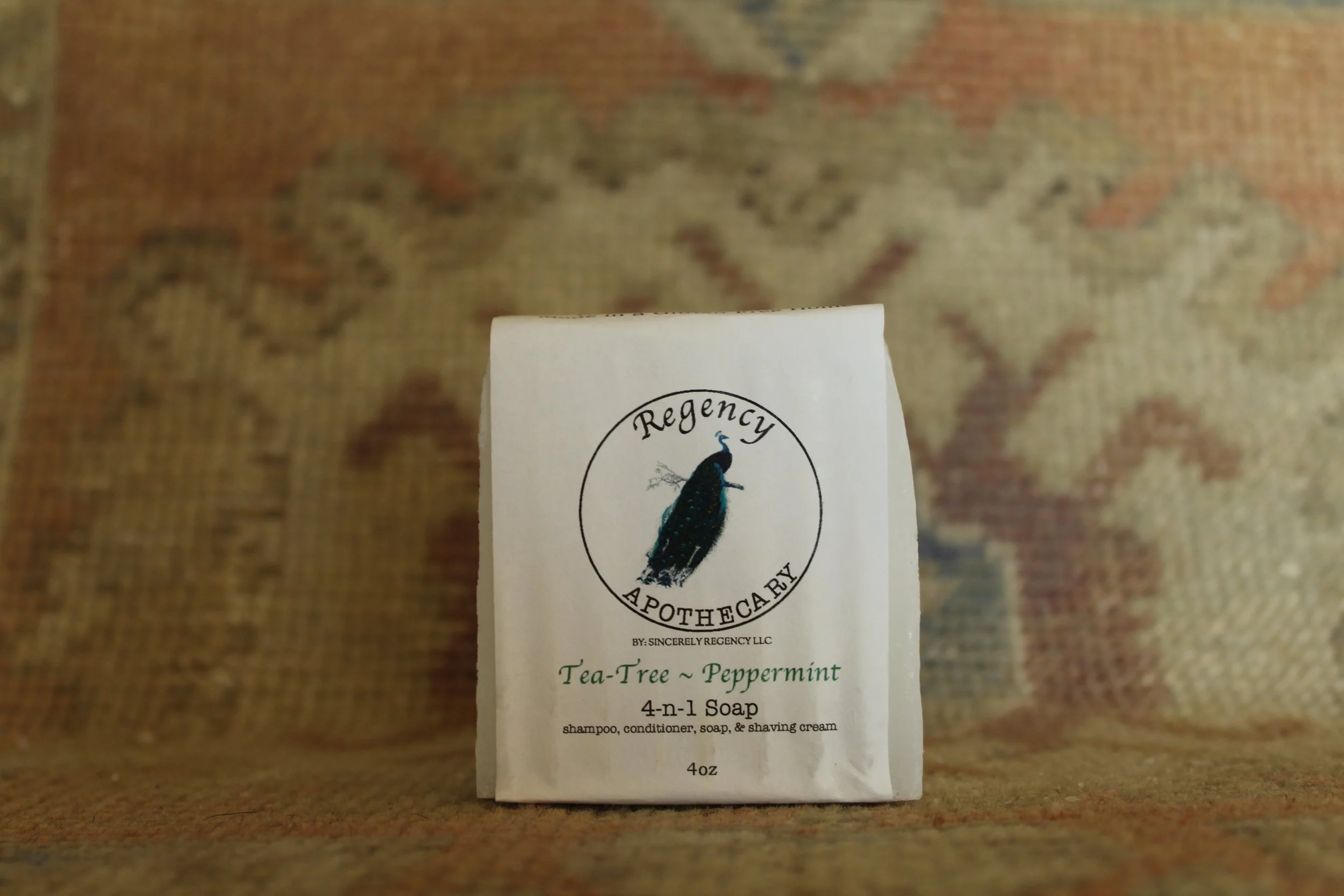 Tea-Tree Peppermint 4-n-1 Soap