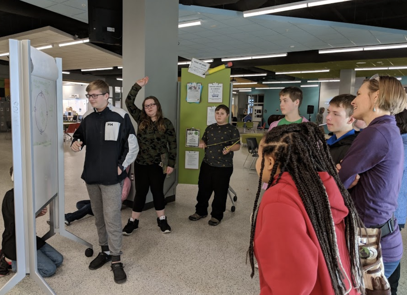 Student-led trial & error.