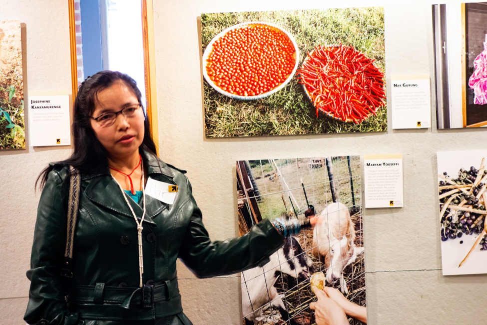 Nar Gurung, New Roots and PhotoVoice Participant, talks about how she sun dries her vegetables to preserve them throughout the winter.
