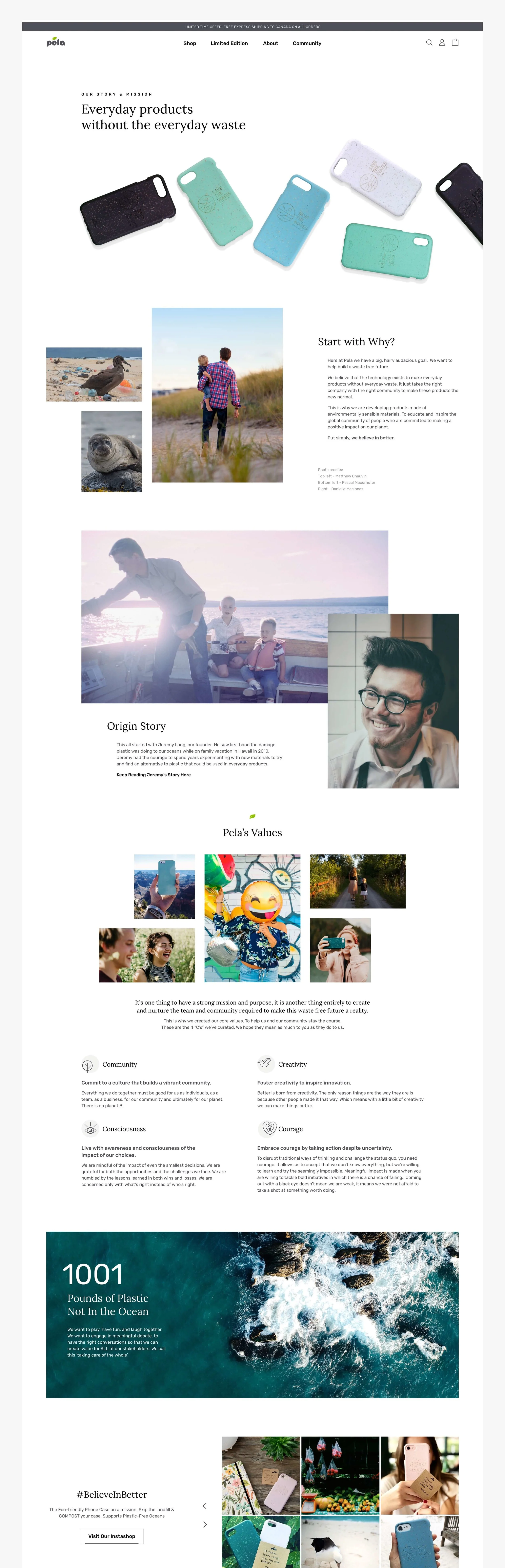 Image: About Page Design. Design and asset creation by Julio Wong, Lead UI Designer.