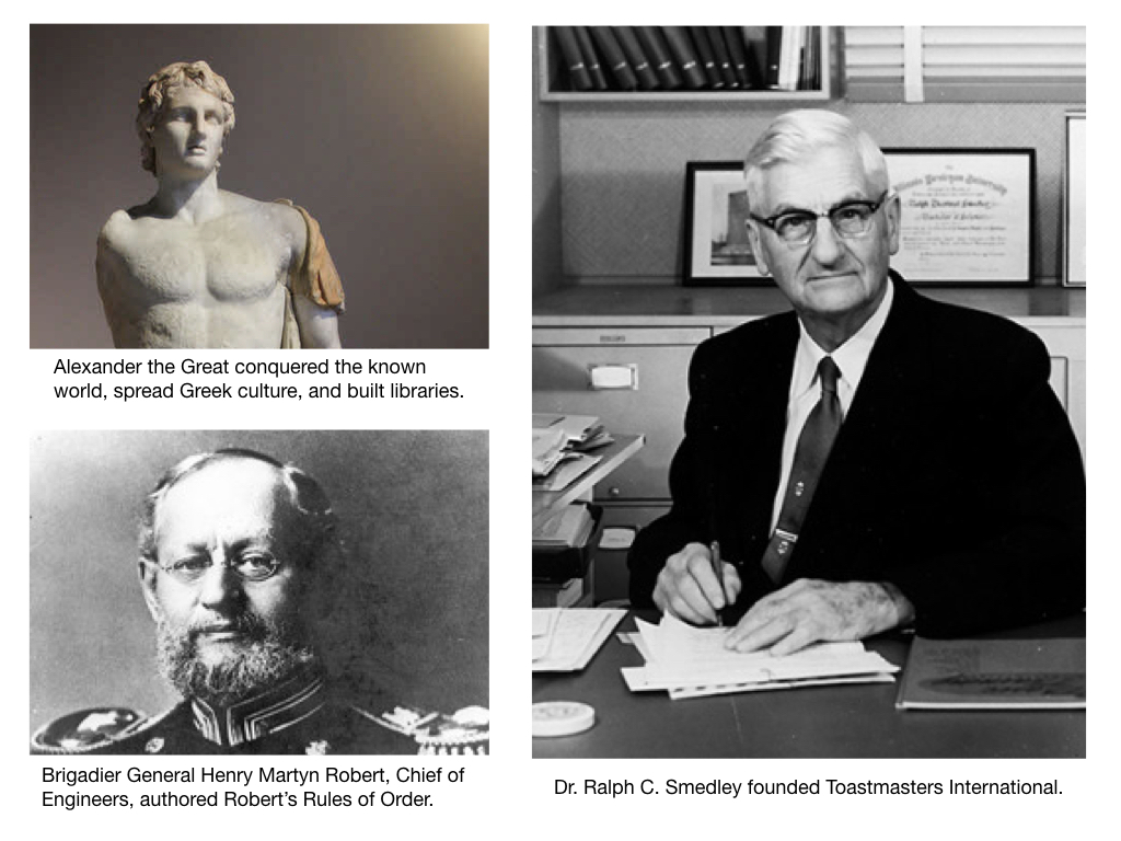 Three men who boldly went on — each in their own distinct way — to conquer ignorance.