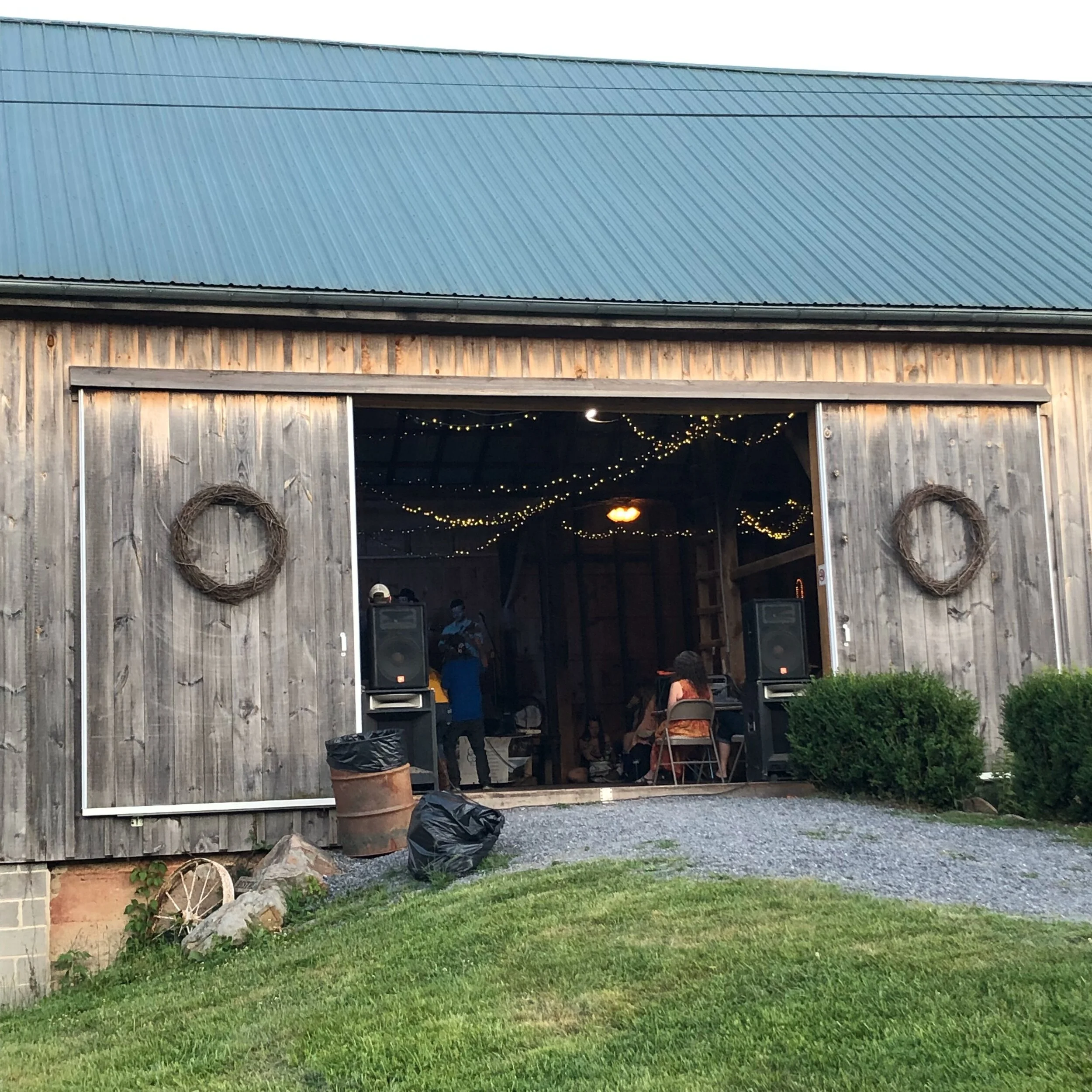 In a barn, down a country road, in West Virginia