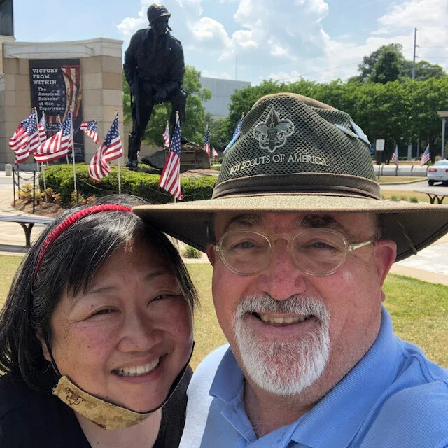 Julia and John with Iron Mike