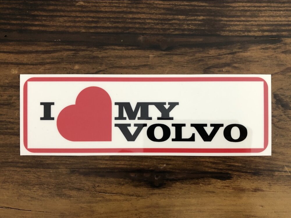I Love My Volvo' Bumper Sticker — Auslander VLV Restoration