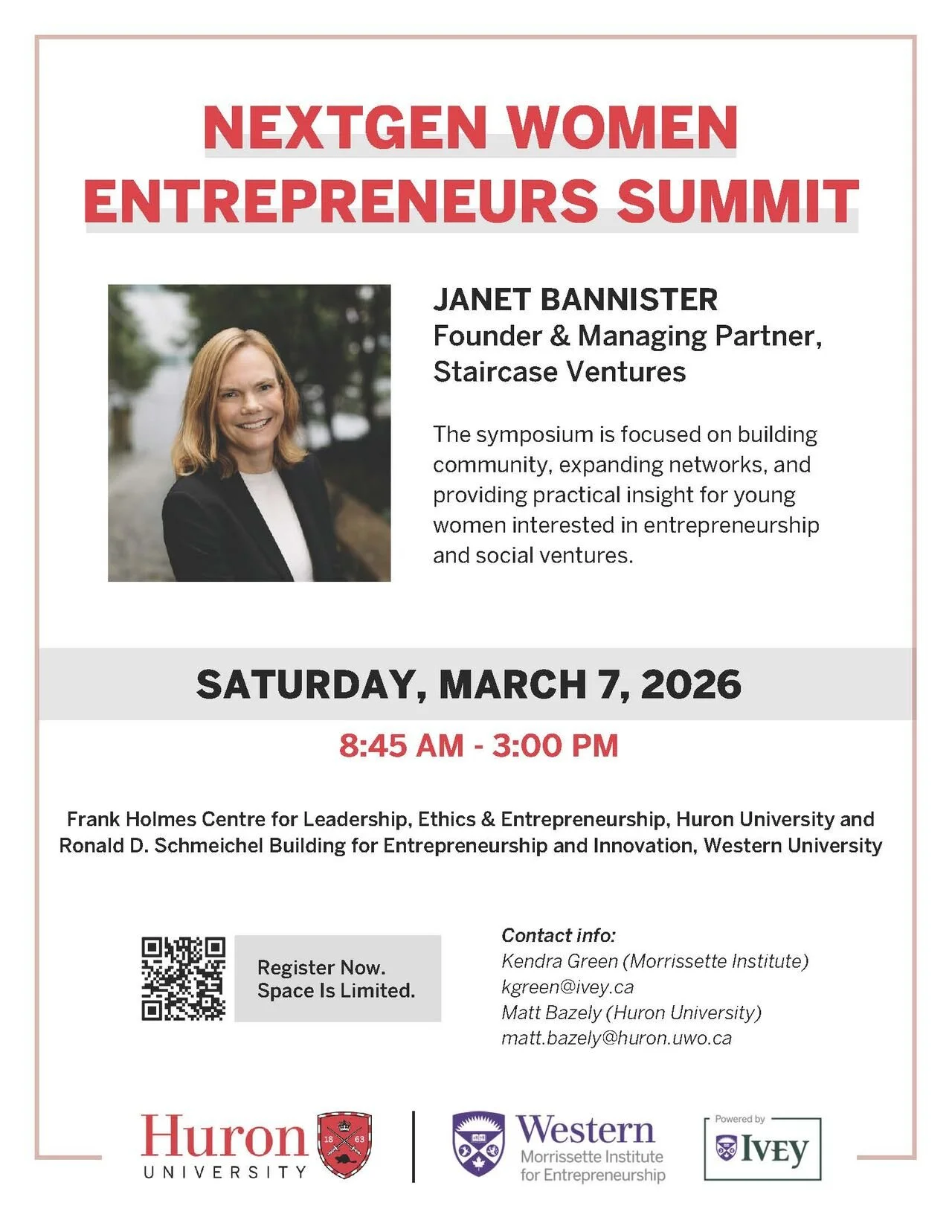 I am a Moderator at the NextGen Women Entrepreneurs Summit!