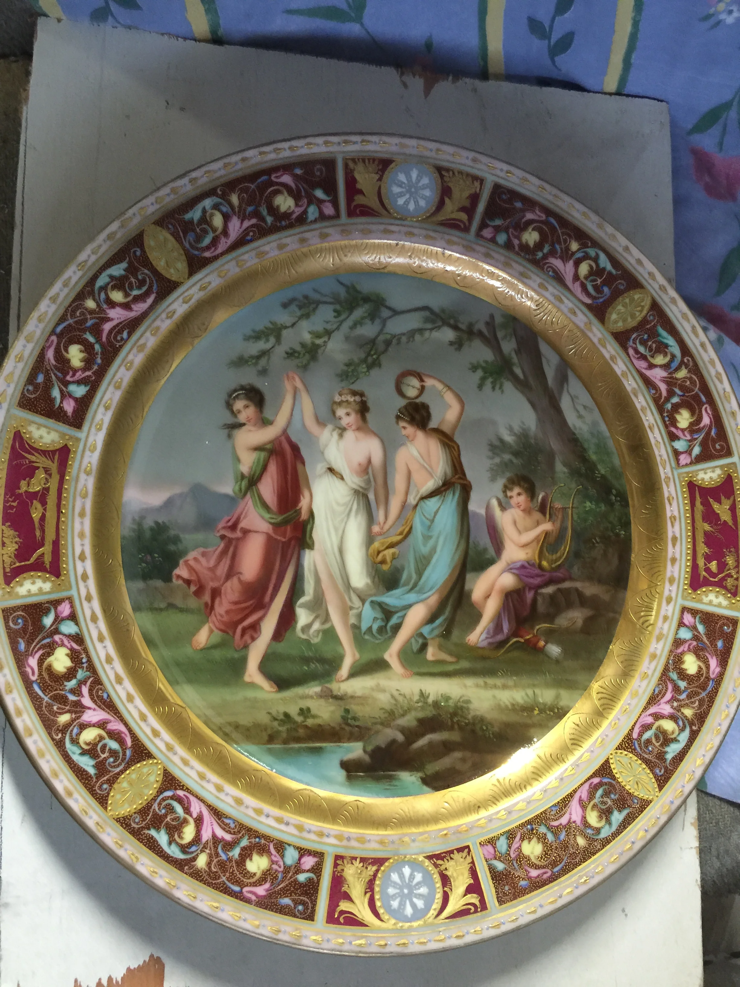 Royal Vienna Porcelain Plate Restoration