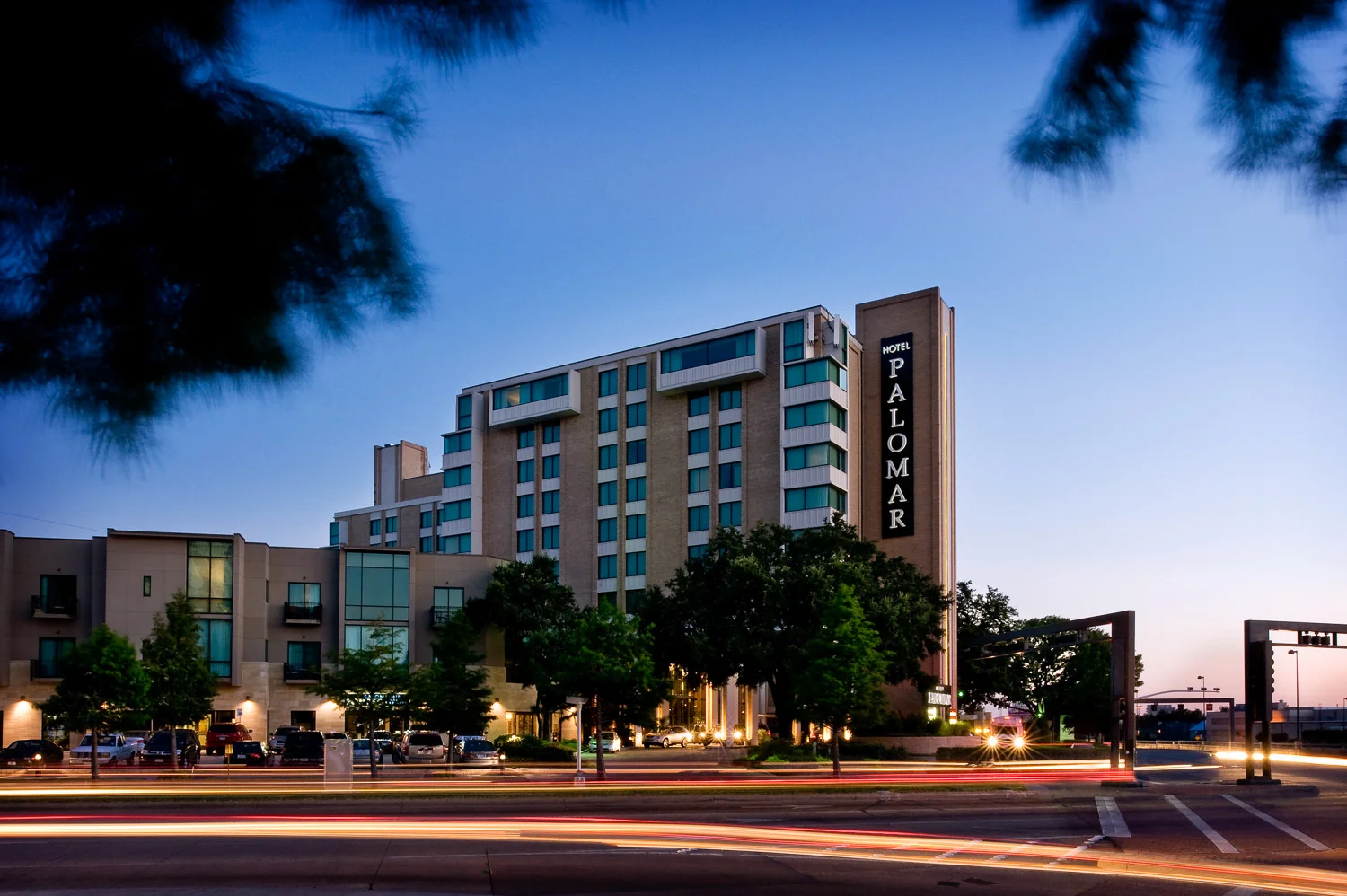 Hotel Palomar exterior in Dallas, Kimpton Palomar photography, hotel photographer, exterior photography