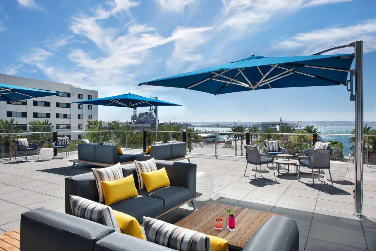 Vistal patio, InterContinental Hotel in southern California, hotel photographers, southern california architecture photographer