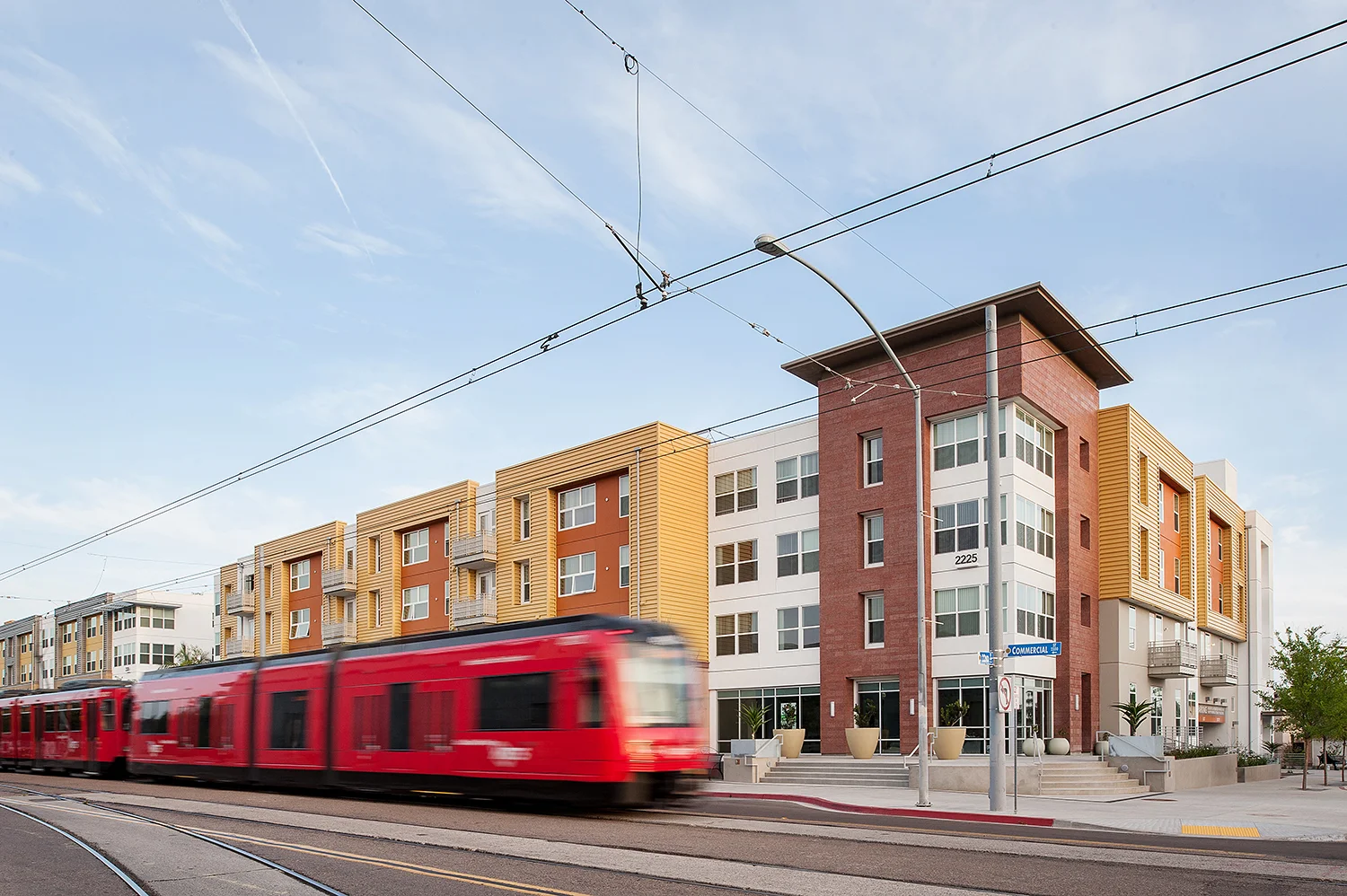 San Diego architecture photography, comm22 bridge housing, building photography