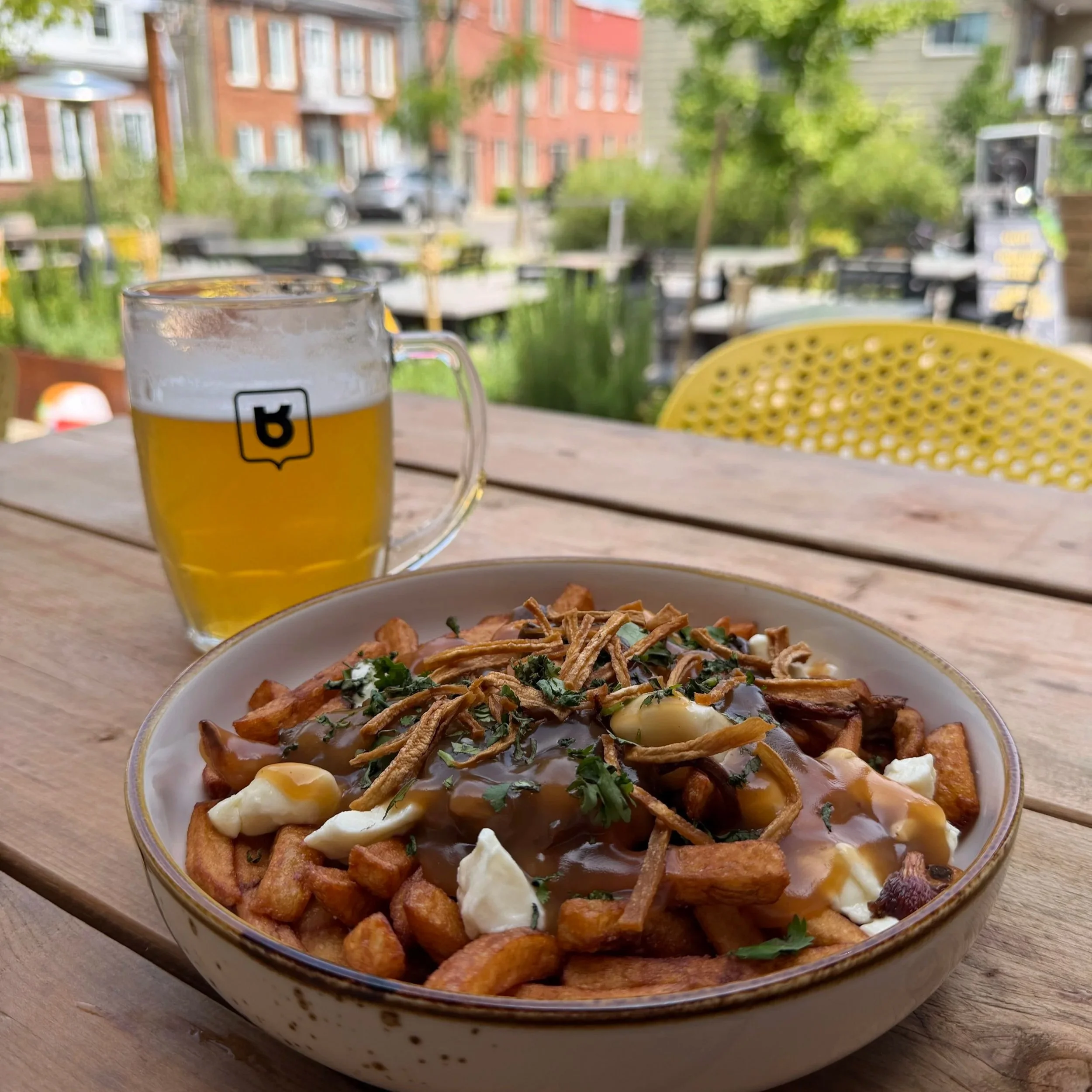 Quebec City Poutine and Beer