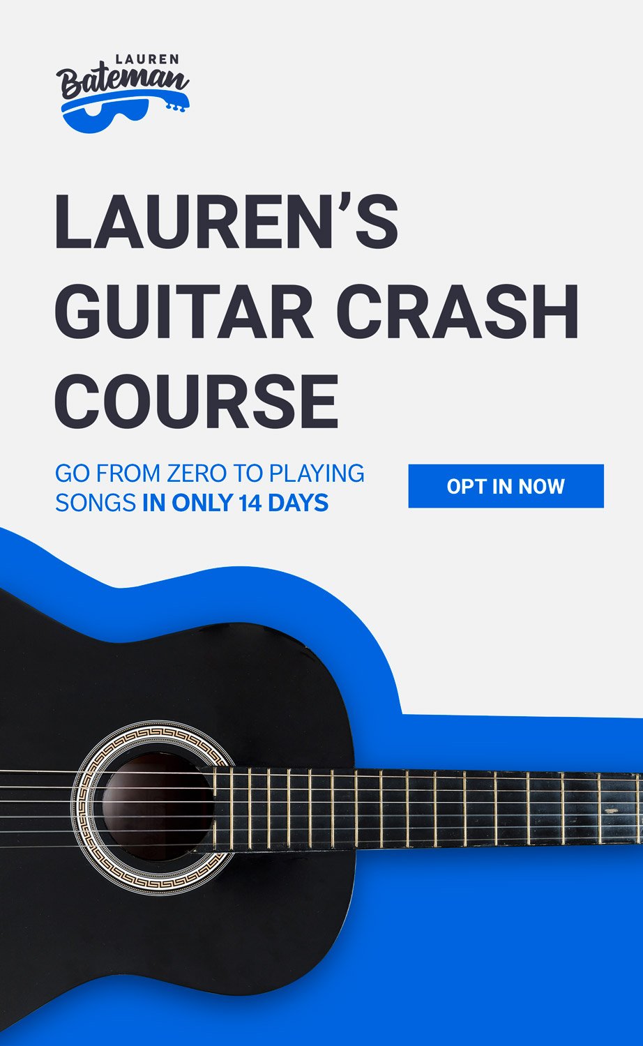 Stoop kolbe bifald Easy Beginner Guitar Songs — Lauren Bateman Guitar