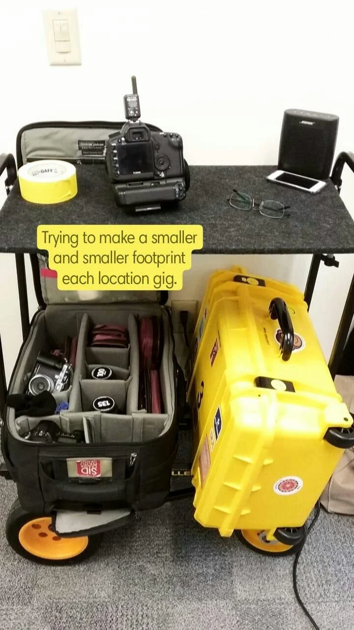 My Rock ‘N’ Roller cart loaded up with gear.