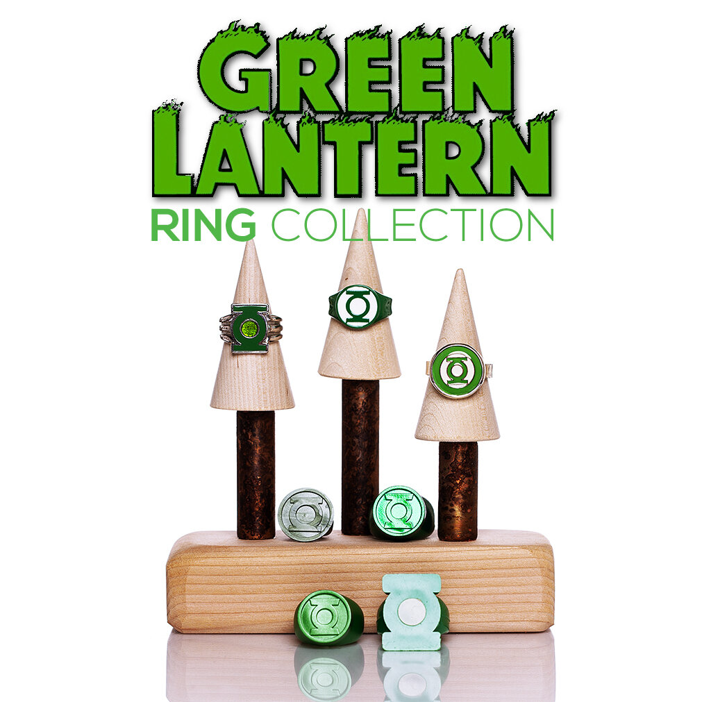 Plant-based Translucent Green Resin Green Lantern Corps Ring made in USA 