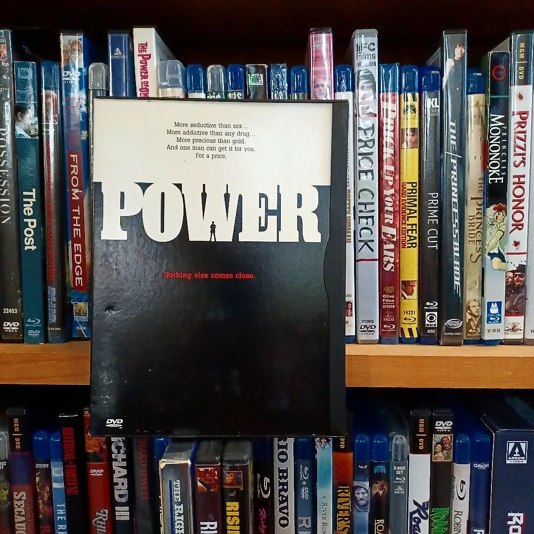 Tonight's manipulative-tastic selection: #Power (1986)

#RichardGere
#JulieChristie #GeneHackman
#KateCapshaw #DenzelWashington #EGMarshall #MediaManipulator 

#directed by #SidneyLumet

 #WeWatchMovies #MovieCollection #WatchingMovies #DvdCollection