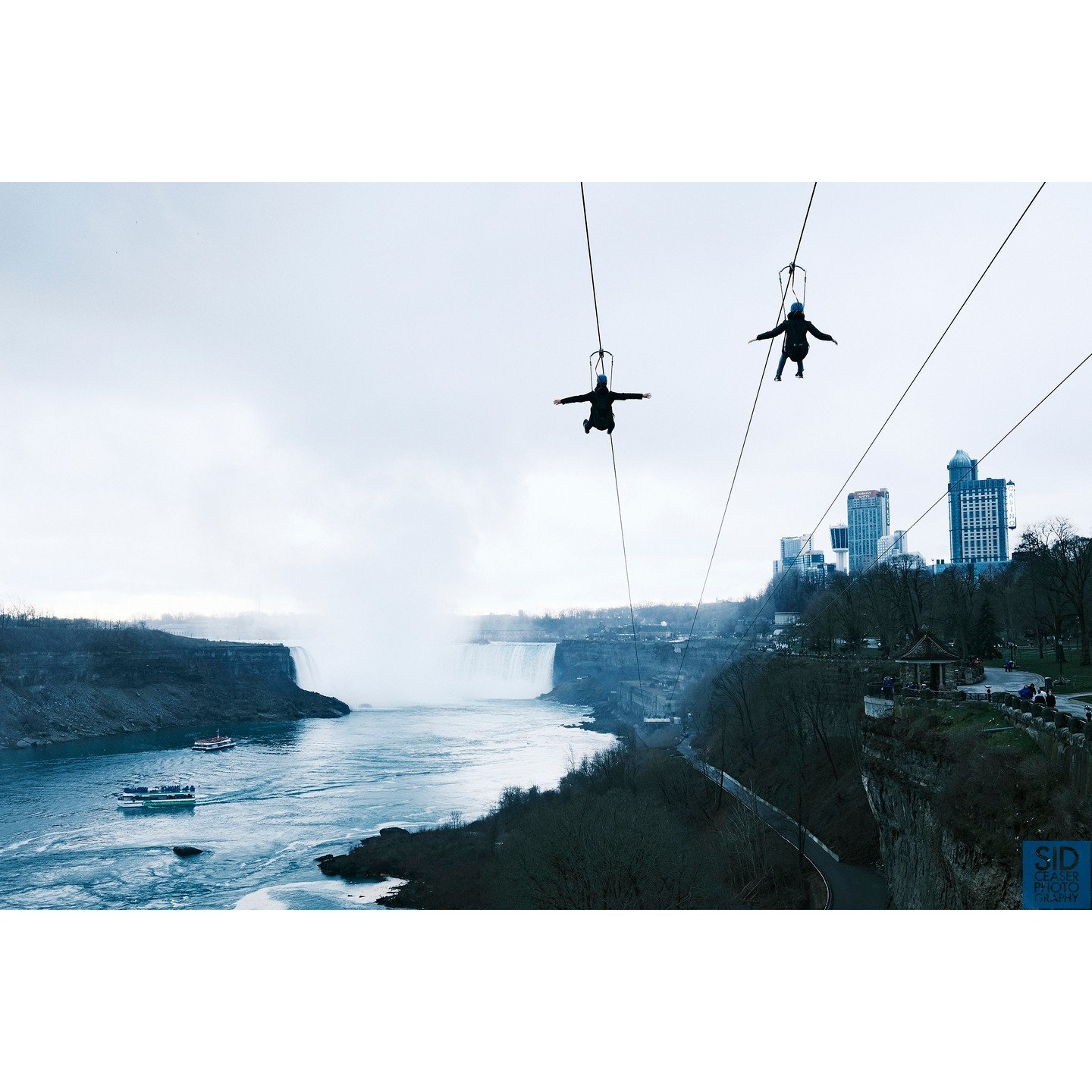 Zip-lining on the Canadian side of Niagara Falls.

&bull;&bull;&bull;&bull;&bull;&bull;&bull;&bull;&bull;&bull;&bull;&bull;

The first two weeks of April saw Sara and I in the car doing a road trip down to Batesville Arkansas to visit our friend Jaso